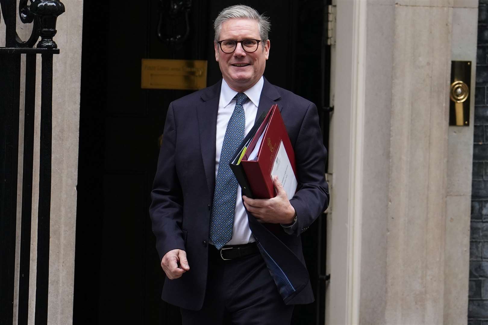 Prime Minister Sir Keir Starmer leaves No 10 for Prime Minister’s Questions and the Budget announcement (Jordan Pettitt/PA)