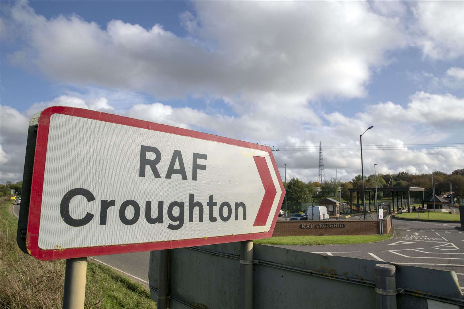 The entrance to RAF Croughton (Steve Parsons/PA)