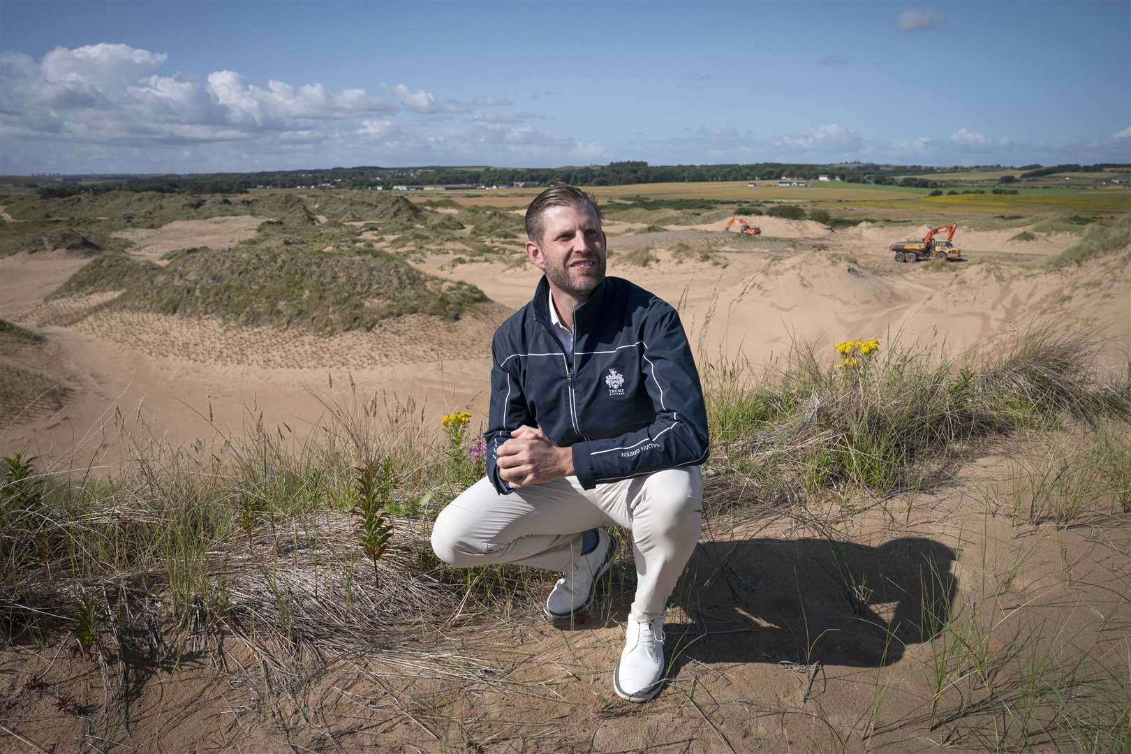 Eric Trump visited the Trump International Golf Links in August(Jane Barlow/PA)