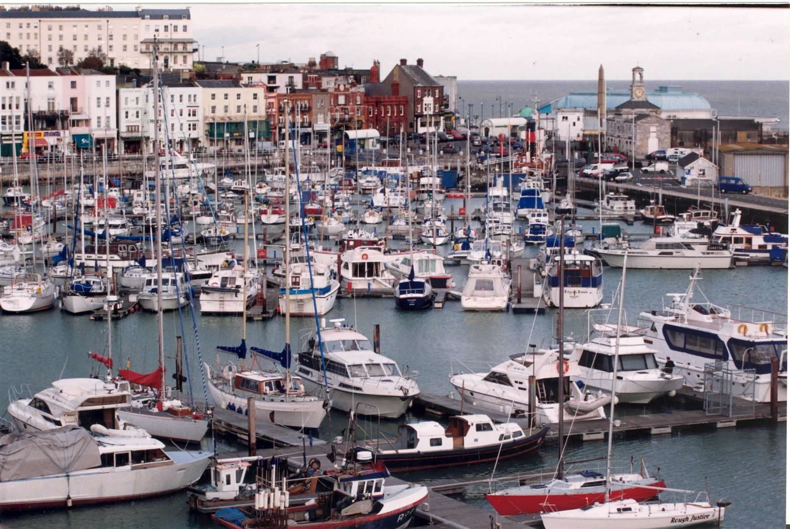 Ramsgate harbour pictured in 1998