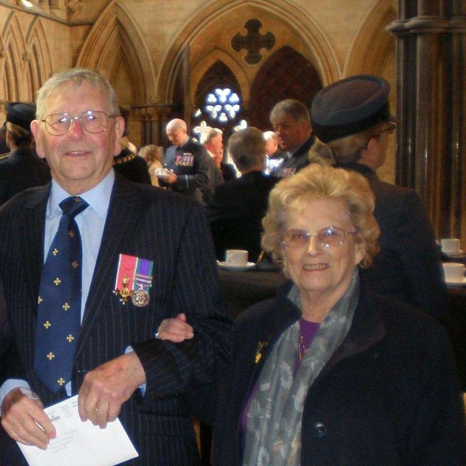 Peter Andrews with his wife Joyce