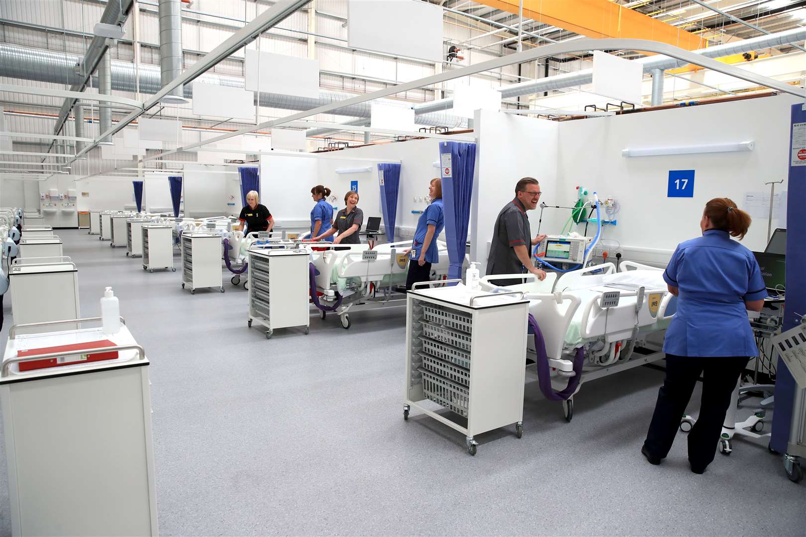 NHS Nightingale North East hospital in Sunderland (Owen Humphreys/PA)