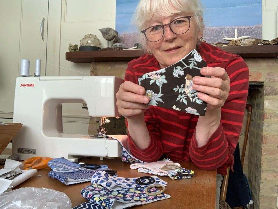 With increased demand for masks, many took to making their own, including grandmother Pat Wilson who created more than a thousand material masks on her sewing machine in aid of the Martha Trust, a charity supporting adults with profound disabilities.