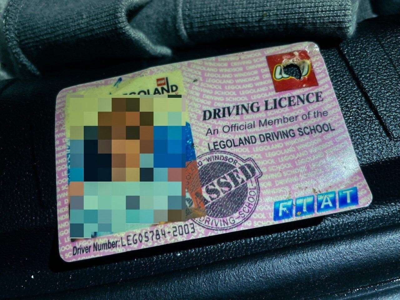 The Legoland licence Picture: Kent Police RPU