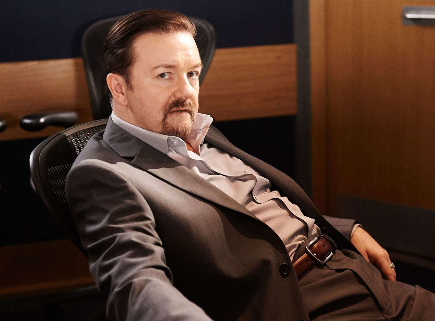 Ricky Gervais as David Brent in Life on the Road