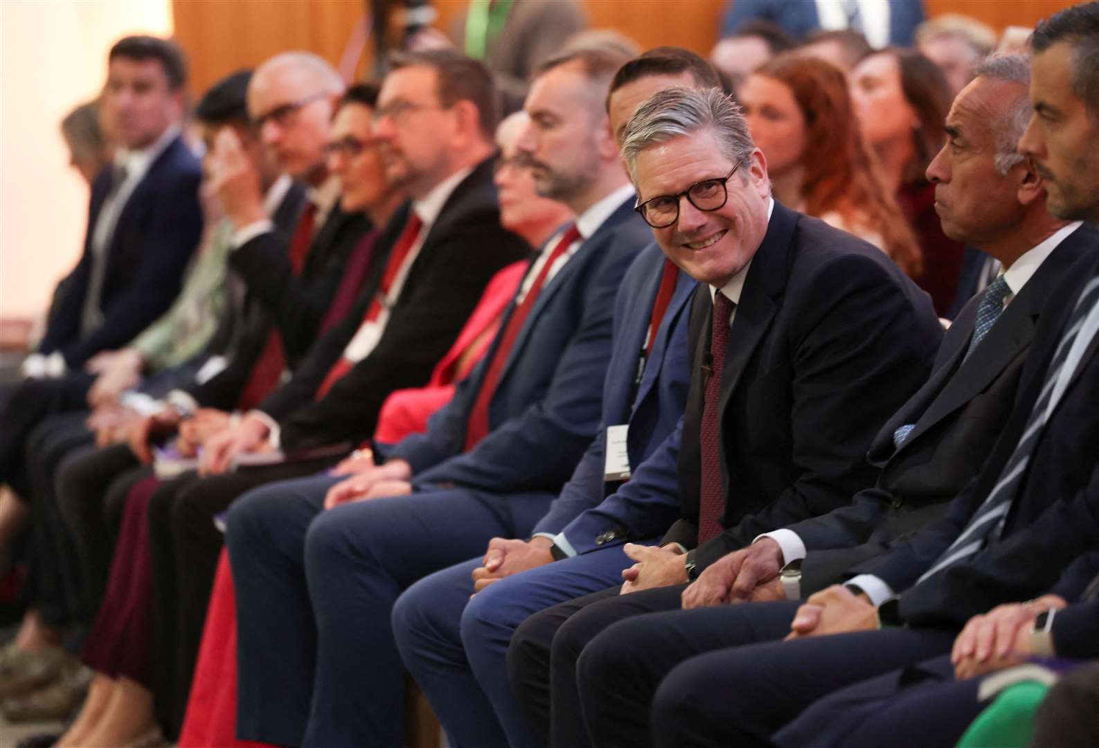 Prime Minister Sir Keir Starmer ahead of his speech (Isabel Infantes/PA)