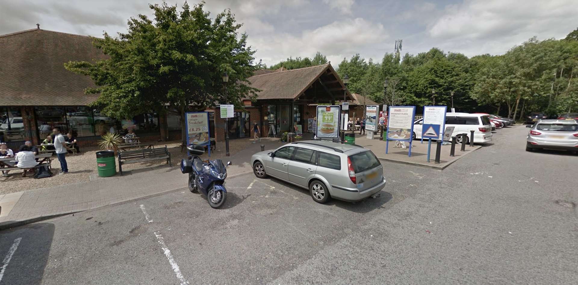 Plans to turn the McDonald's at the Roadchef Maidstone Services on Junction 8 of the M20 have been submitted to Maidstone Borough Council. Picture: Google