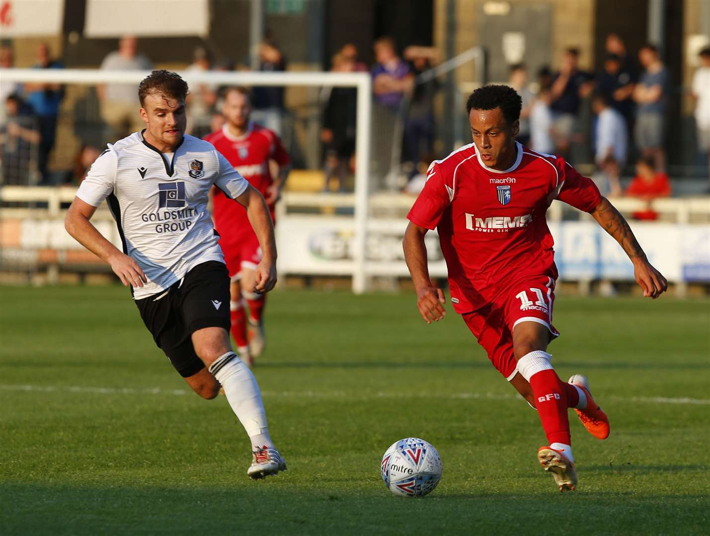Sam Blackman (left) was injured playing for Dartford against Bromley Picture: Andy Jones