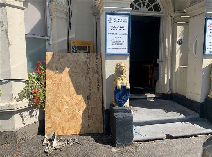 Major restoration work at Royal British Legion social club in Whitstable after devastating fire