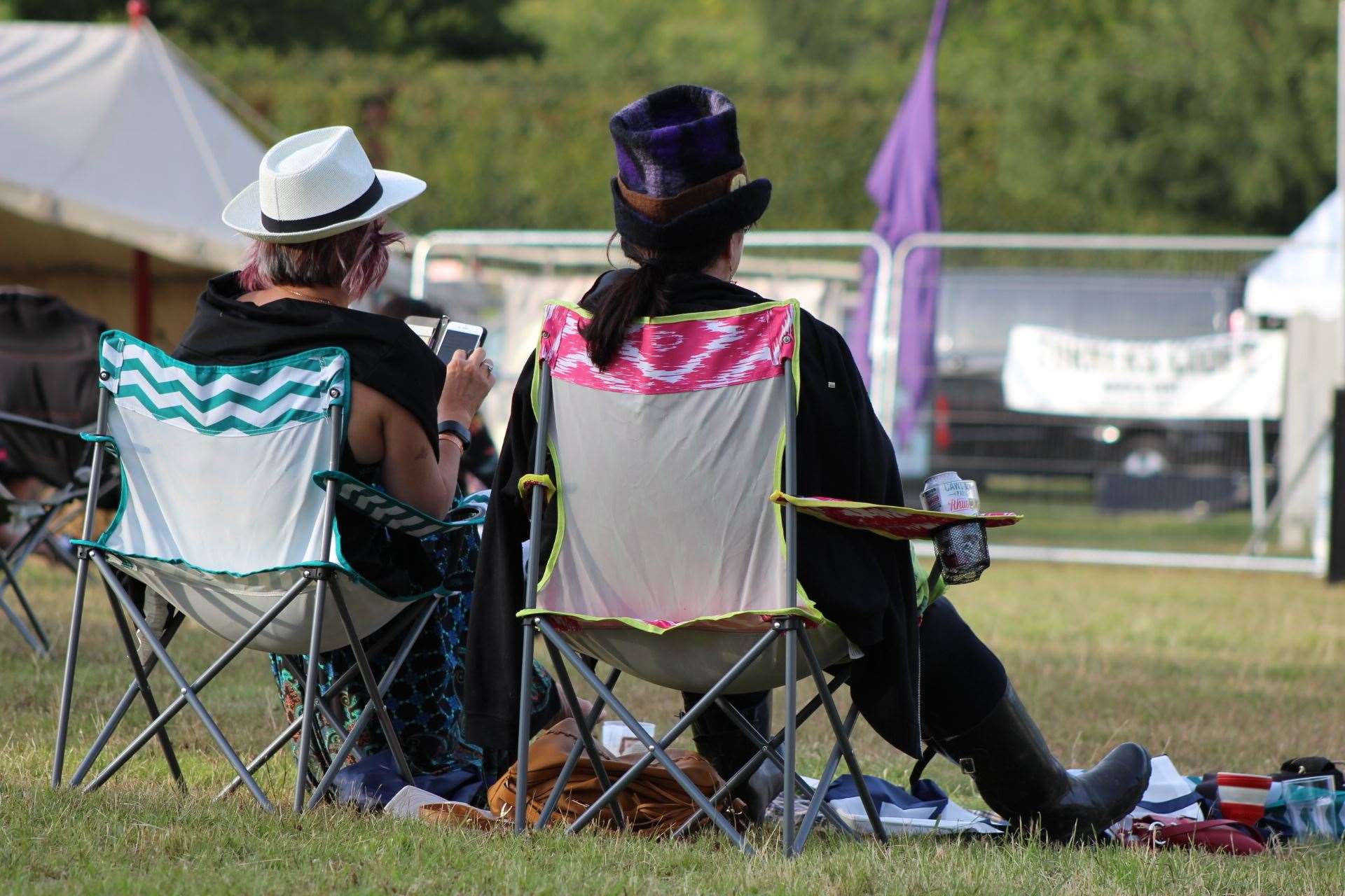 Part of the crowd at Chickenstock 2019 at Stockbury