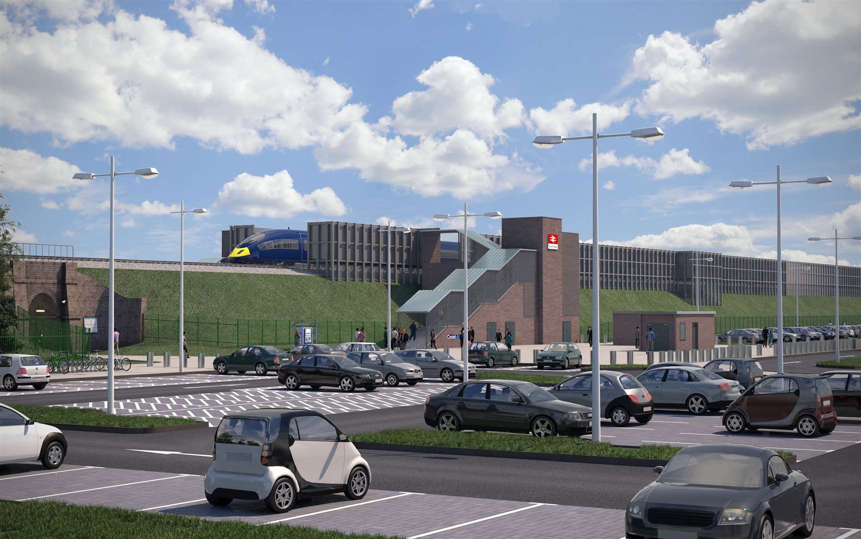 An artist’s impression of the Thanet Parkway site