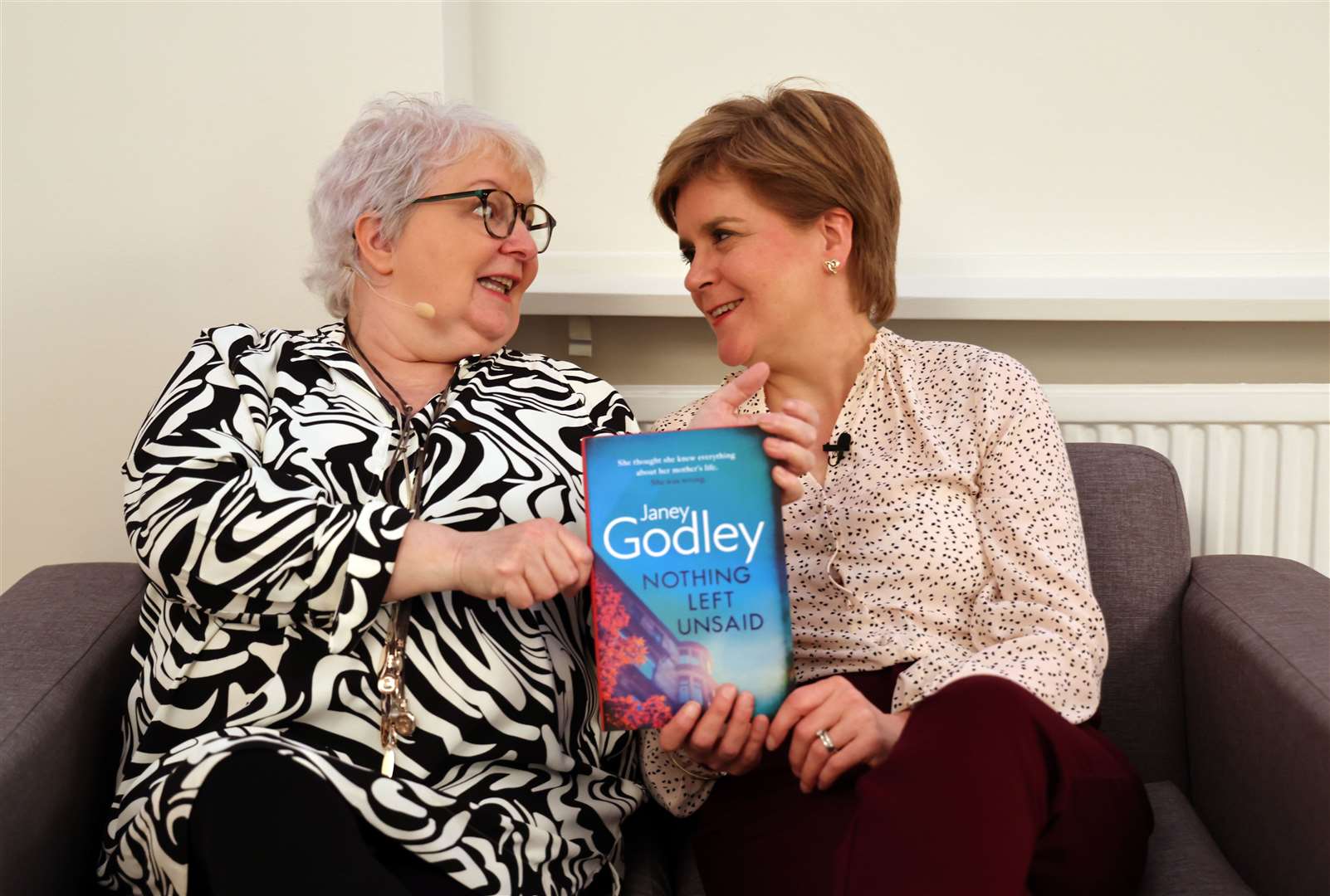 Janey Godley, left, became more widely known for her parodies of Nicola Sturgeon during the pandemic (Robert Perry/PA)