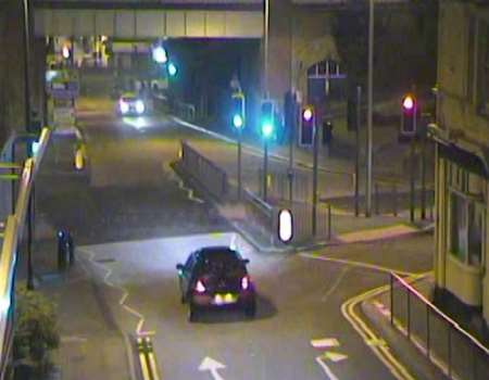 Danai Muhammadi's Renault Megane is caught on camera towards Chatham Hill