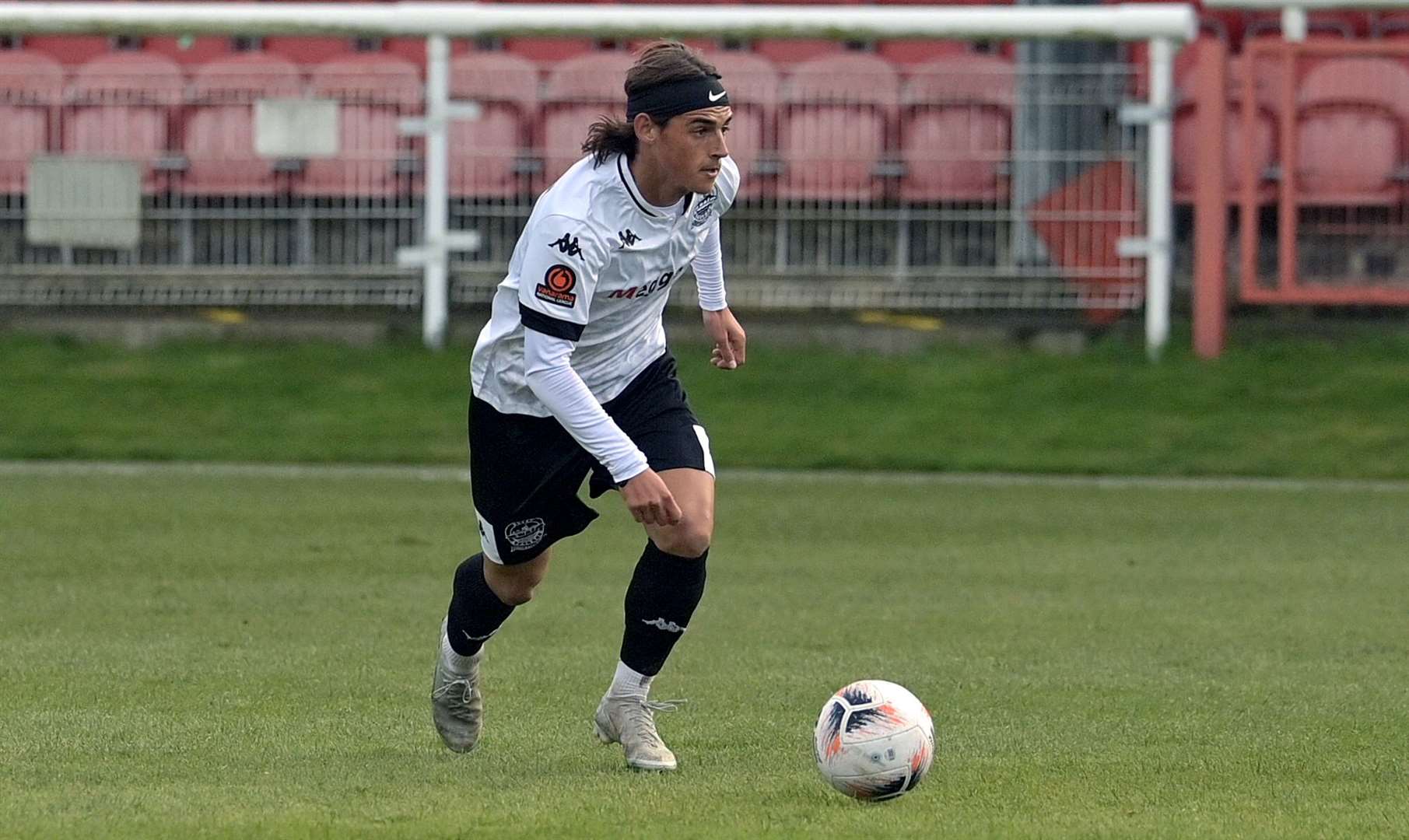 Dover midfielder George Wilkinson comes back into contention for Saturday's home match against Bath. Picture: Stuart Brock