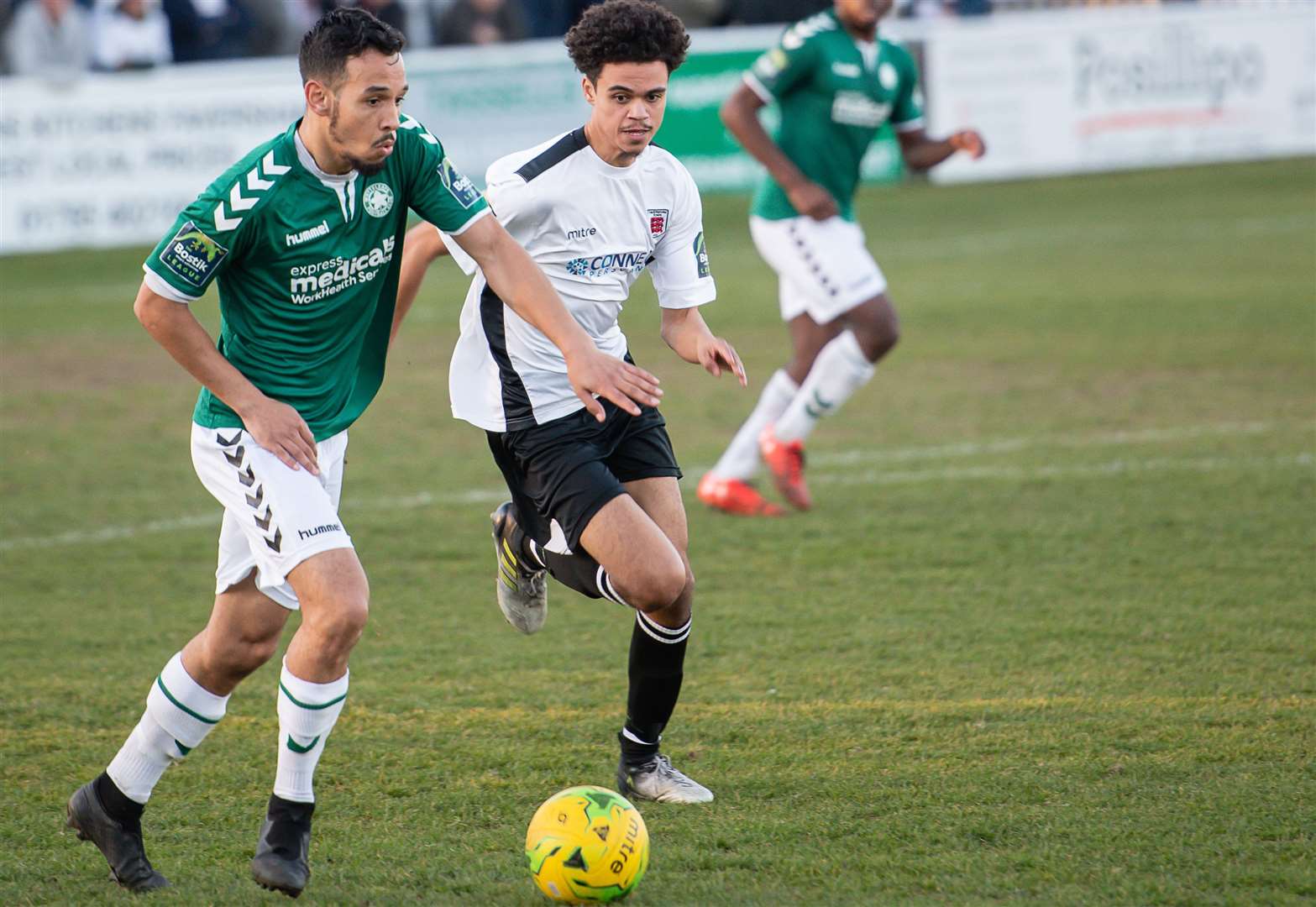 Defender Dan Carrington, pictured in 2019, is back at Faversham. Picture: Alan Langley