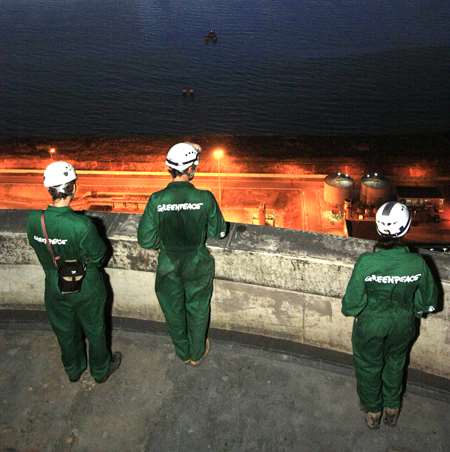 Kent Greenpeace activist Ben Stewart is among 100 protesters who have broken into power stations in Italy. Picture courtesy Jiri Rezac