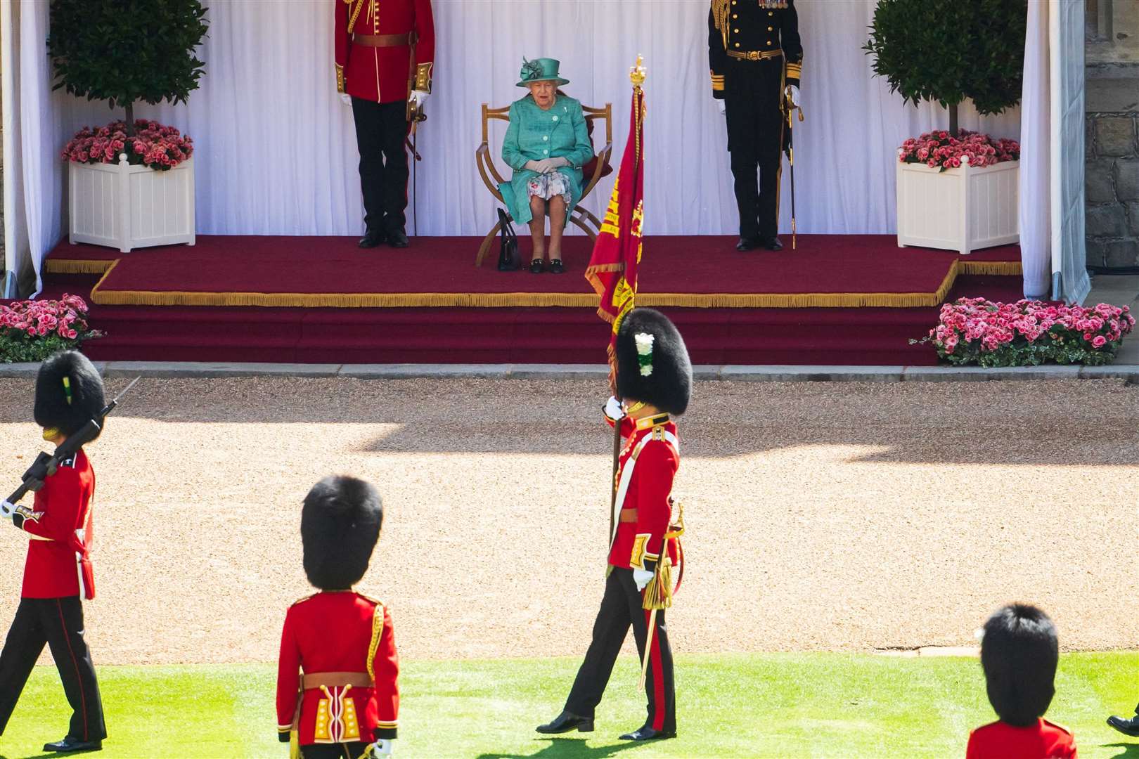 The Queen during her official birthday celebrations last year (Joanne Davidson/PA)