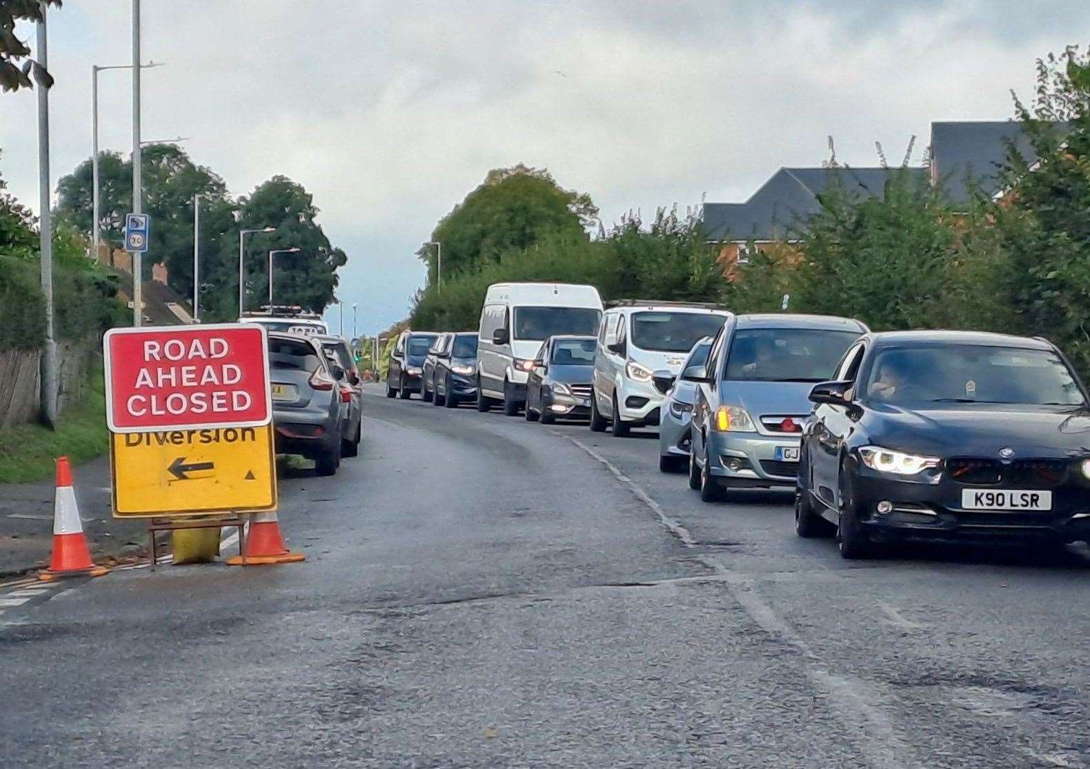 A257 St Martin's Hill in Canterbury closed suddenly, leaving drivers at a standstill