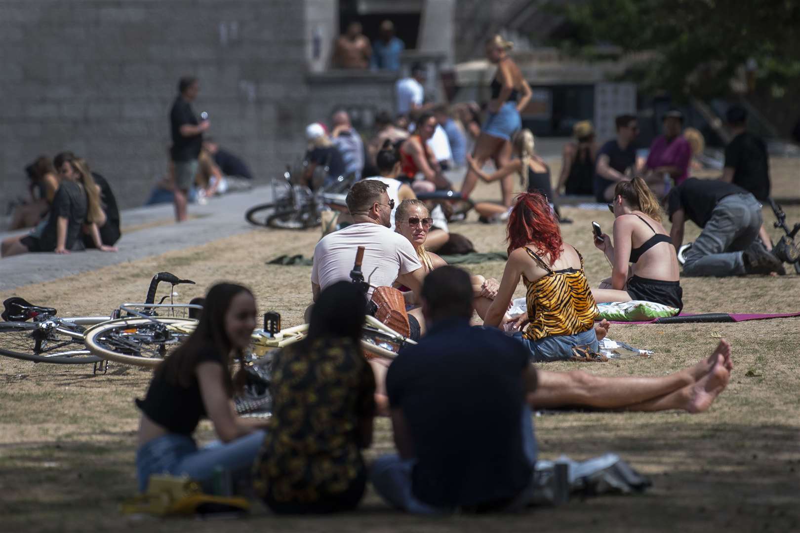 People were only allowed limited time outdoors during the coronavirus pandemic last year (Victoria Jones/PA)