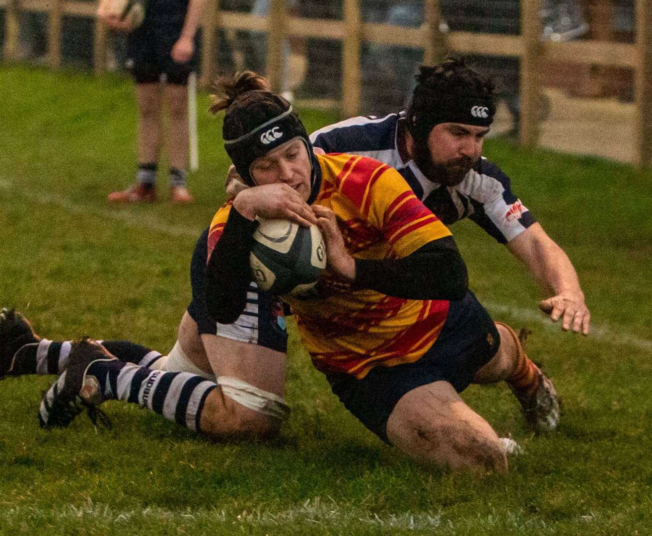 Sean Marriott scores a try for Medway against Sudbury. Picture: Jake Miles Sports Photography