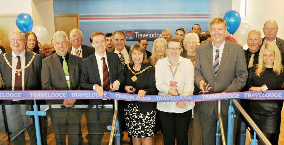 Today's grand opening. Picture courtesy of Travelodge.