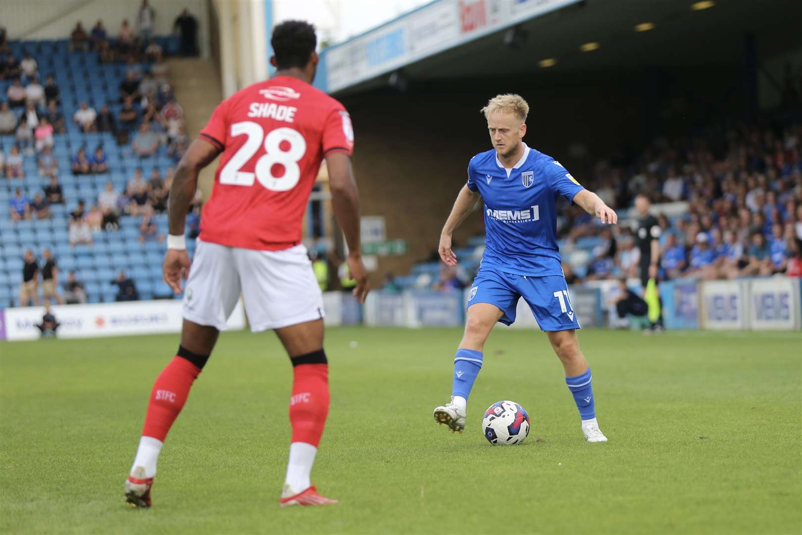 Gillingham versus Swindon Town at Priestfield Stadium Picture: KPI (59071767)