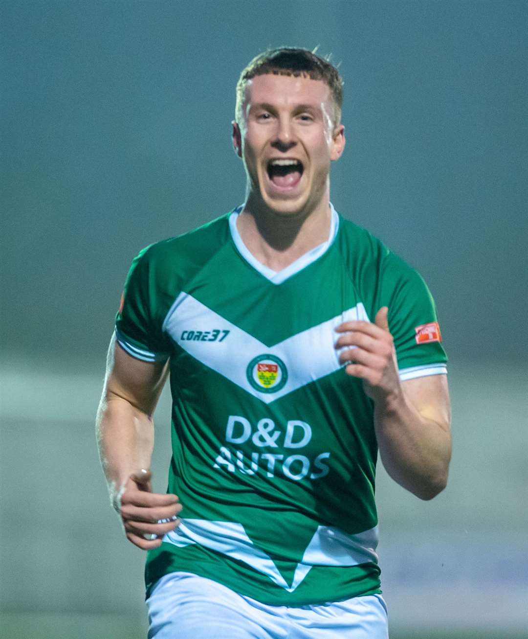 A familiar sight this season as Josh Wisson celebrates a goal Picture: Ian Scammell