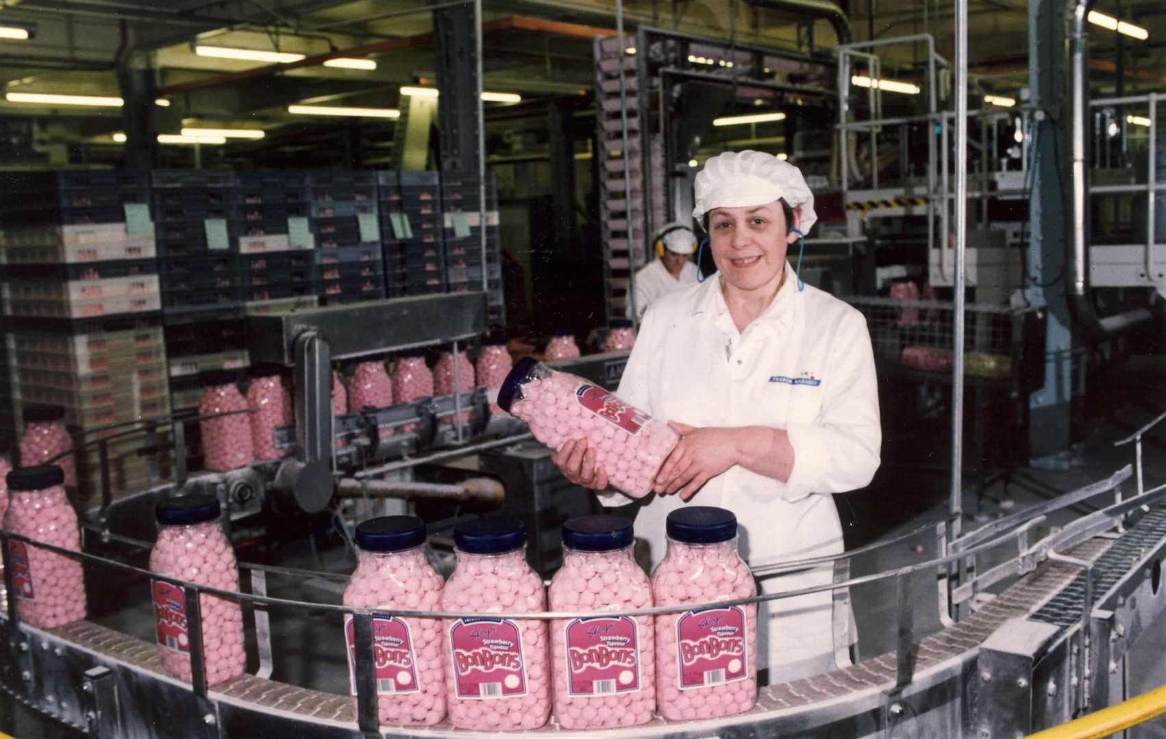 Inside the Trebor sweets factory in St Peter's Street, Maidstone, in 1996. It shut four years later and was demolished to make way for housing