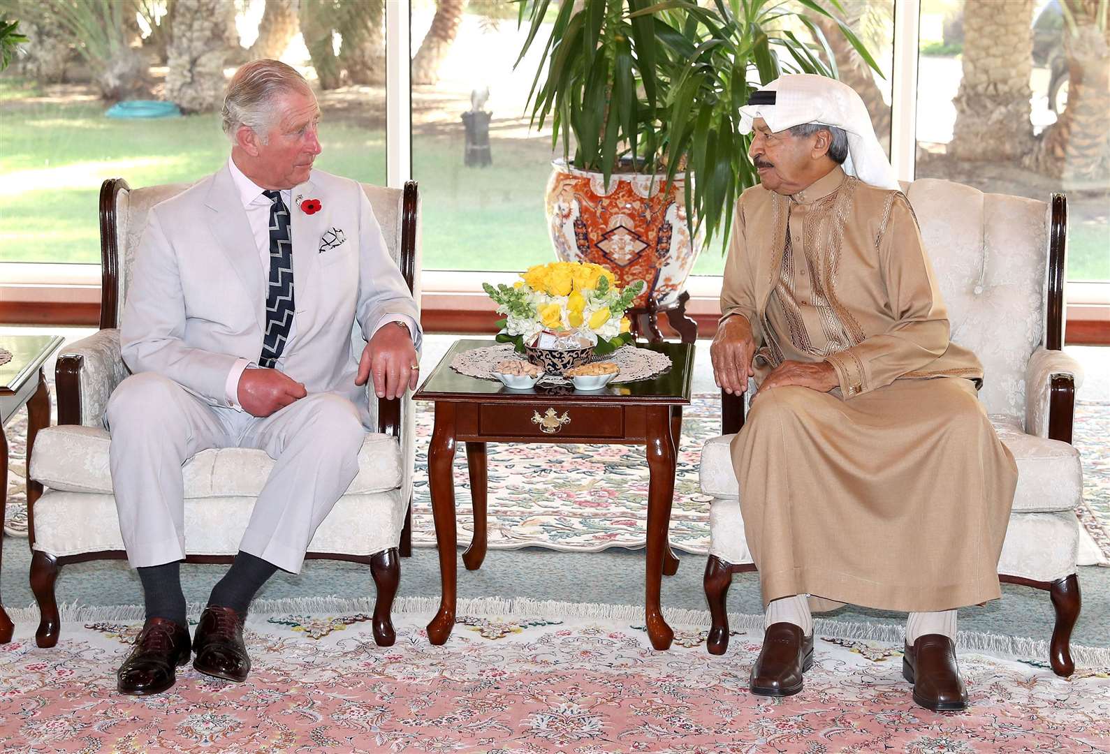 The Prince of Wales was meeting Prime Minister of Bahrain Khalifa bin Salman Al Khalifa when the relationship was announced (Chris Jackson/PA Wire)