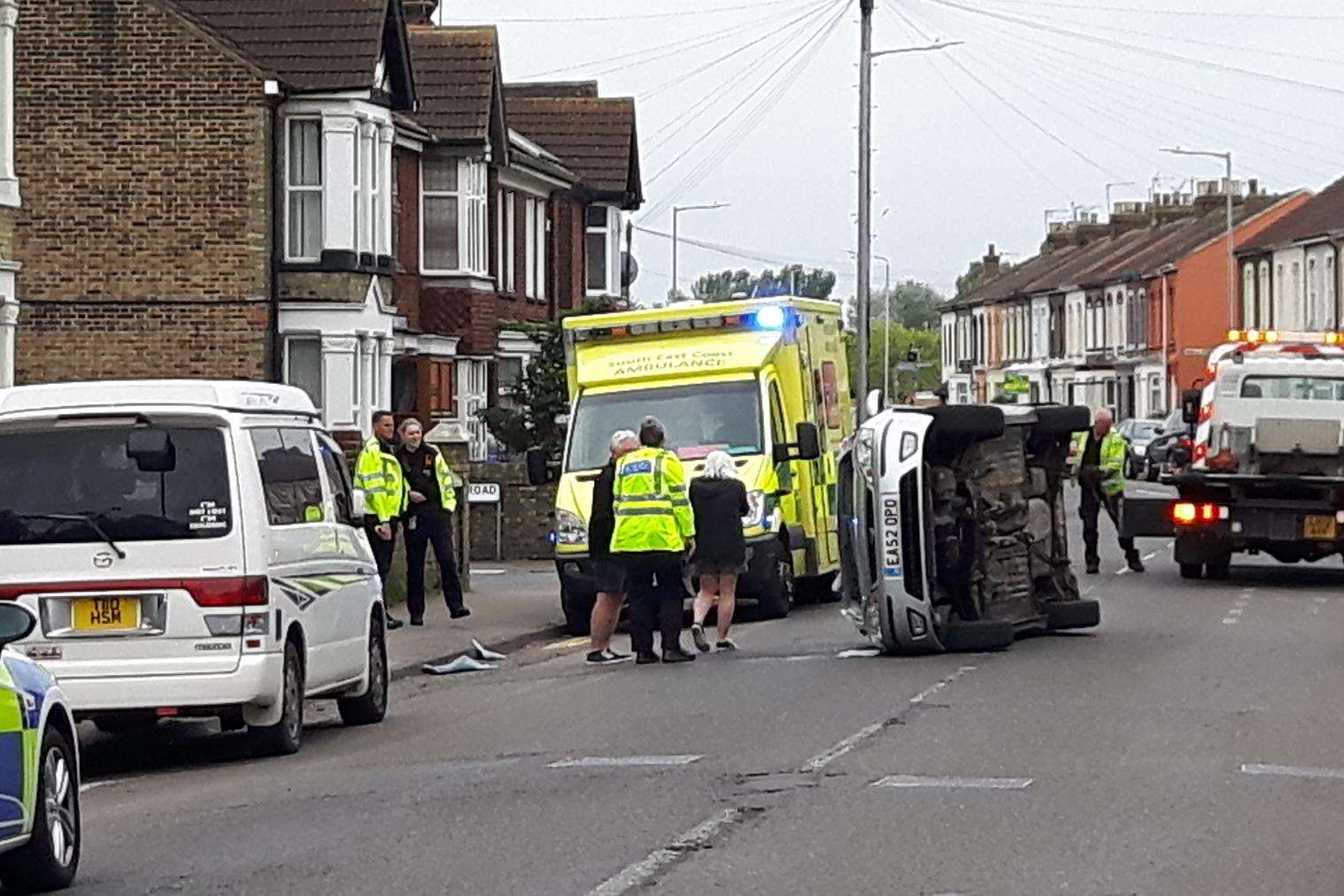 Paramedics at the scene