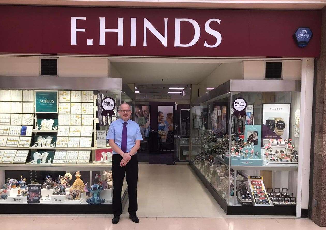 Keith Maul has been manager of the F. Hinds branch for 23 years