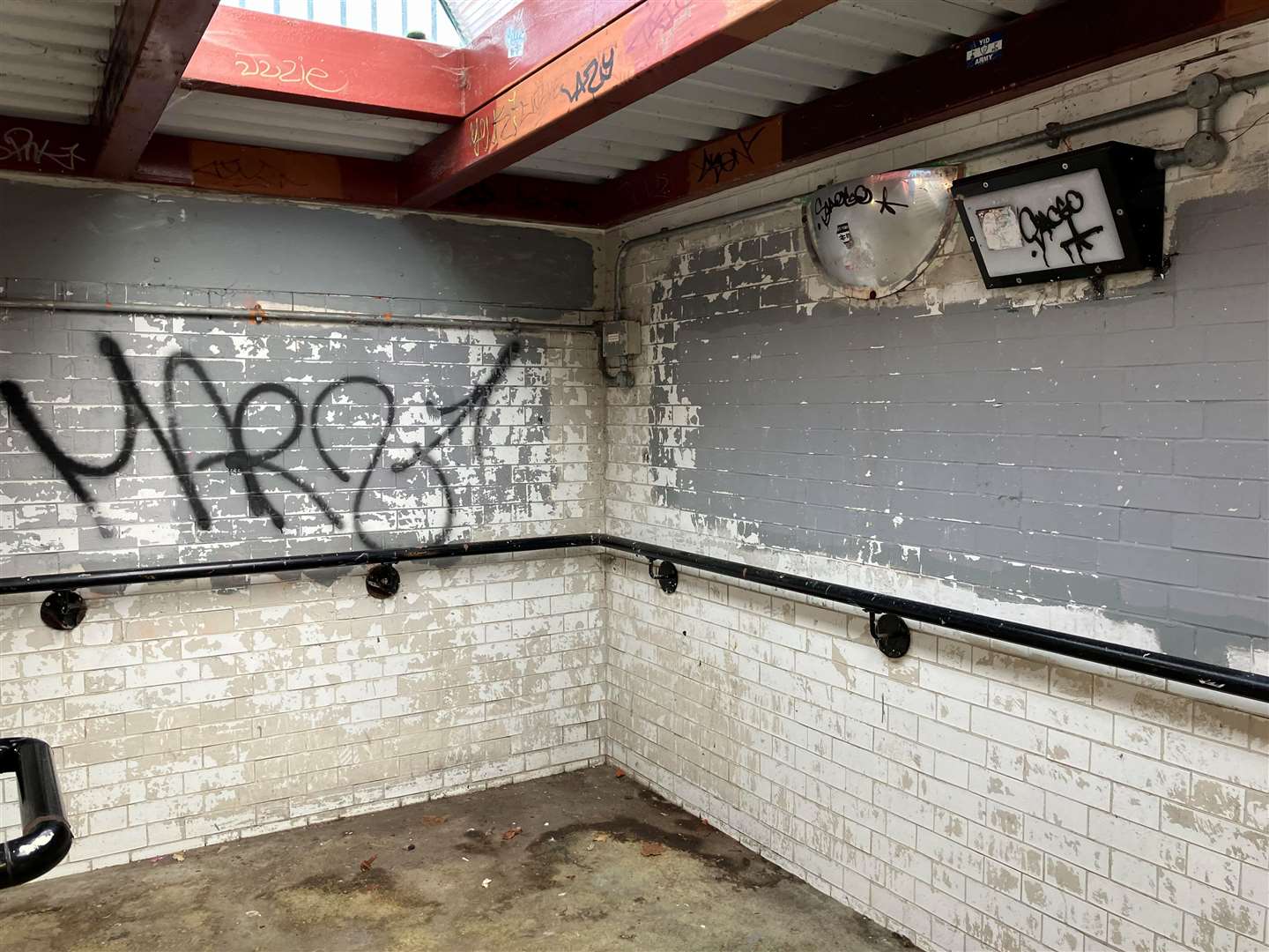 The underpass at Faversham station is in need of a deep clean