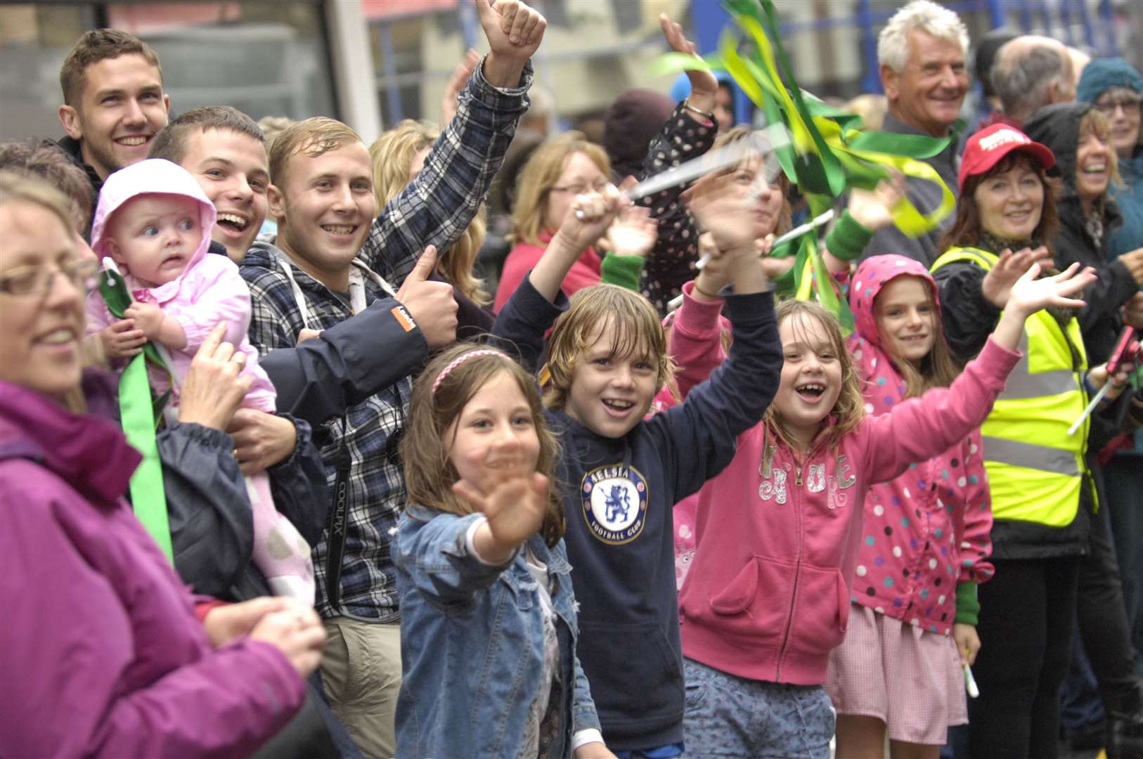 The soggy weather in Dover didn't dampen spirits