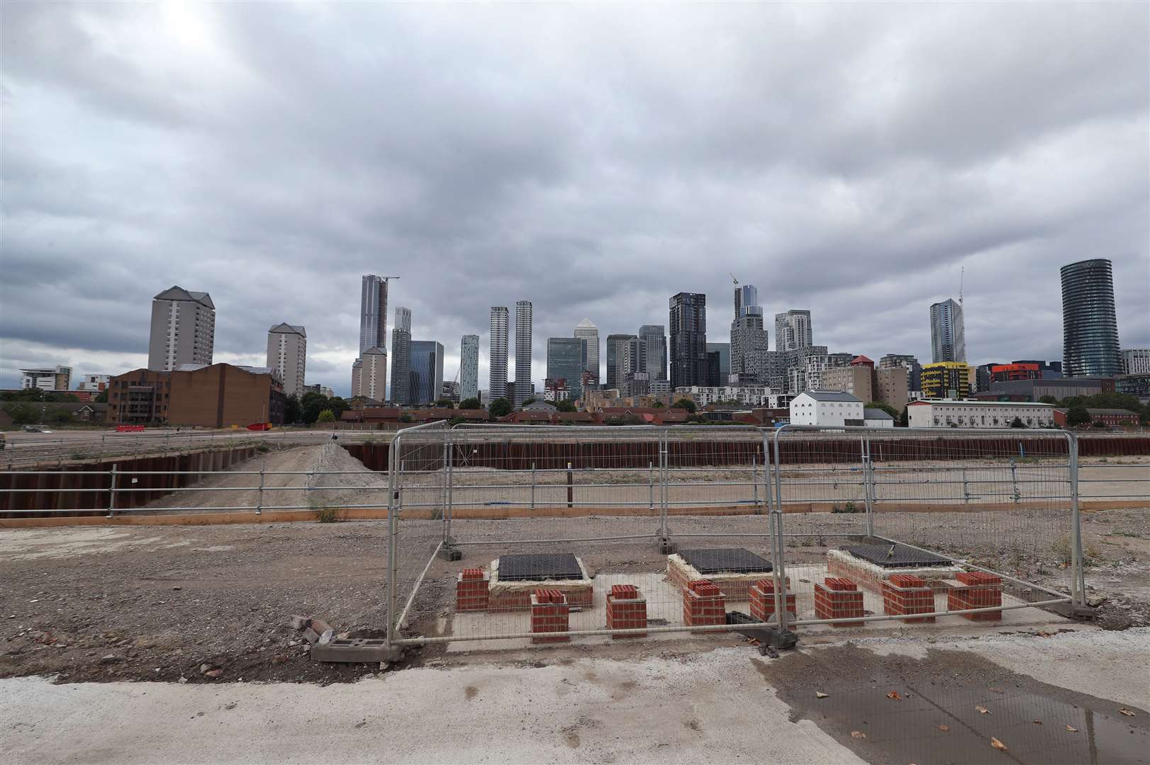 A view of the Westferry Printworks site on the Isle of Dogs, east London (Yui Mok/PA)