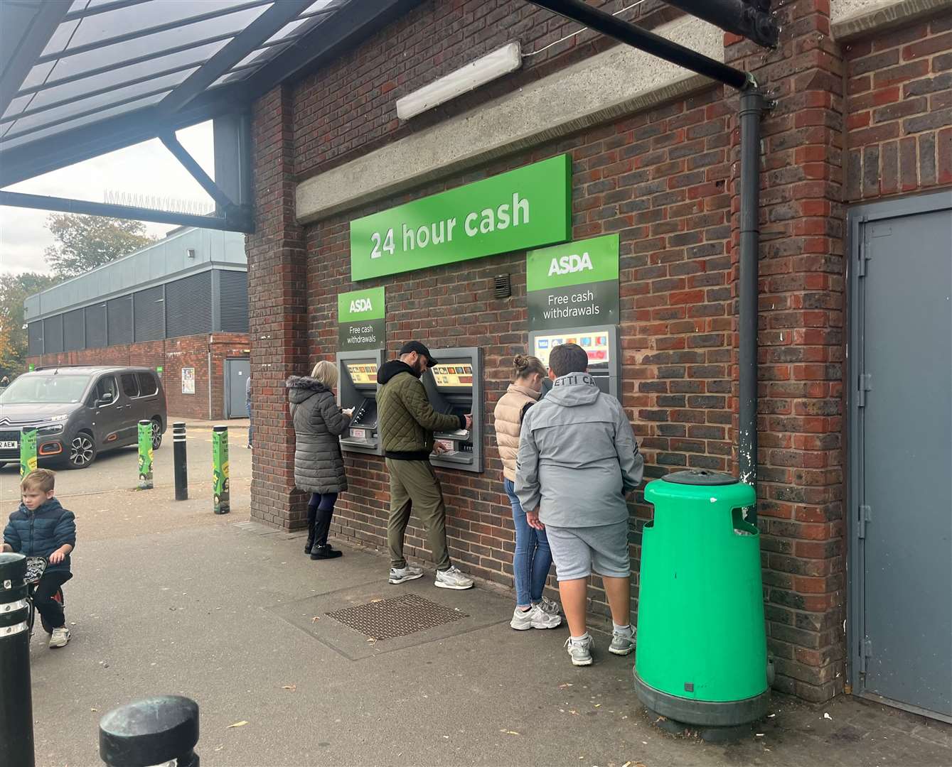 Swanley has three cash points outside Asda but hasn't had a bank for two years