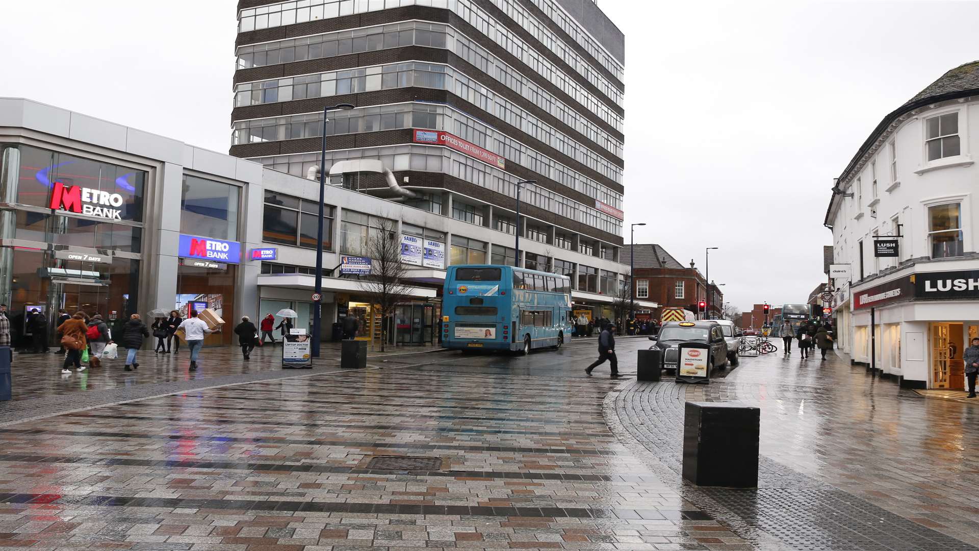 King Street in Maidstone. Stock image