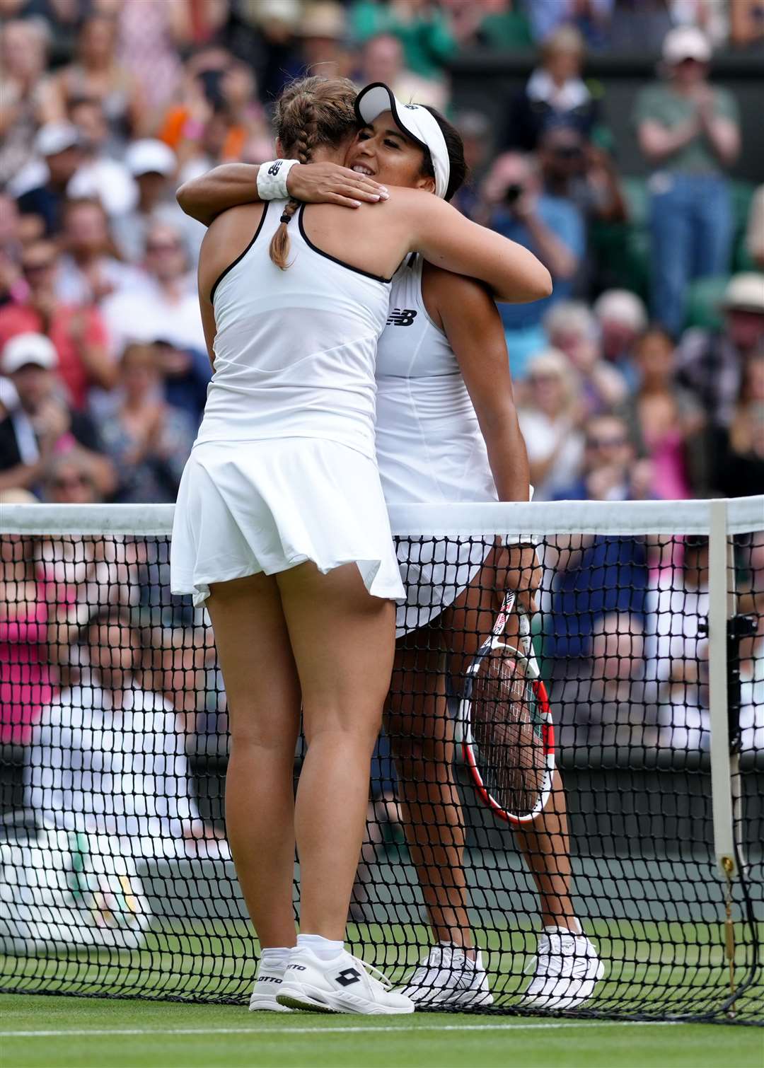 Heather Watson was gracious in defeat against Jule Niemeier (John Walton/PA)