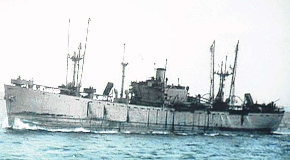 How the SS Richard Montgomery used to look before sinking off Sheerness