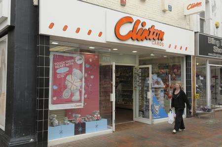 Clinton Cards, High Street, Chatham.