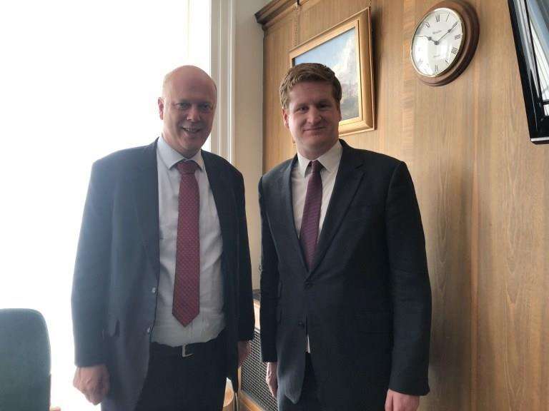 Kent Police and Crime Commissioner Matthew Scott met with Transport Secretary Chris Grayling