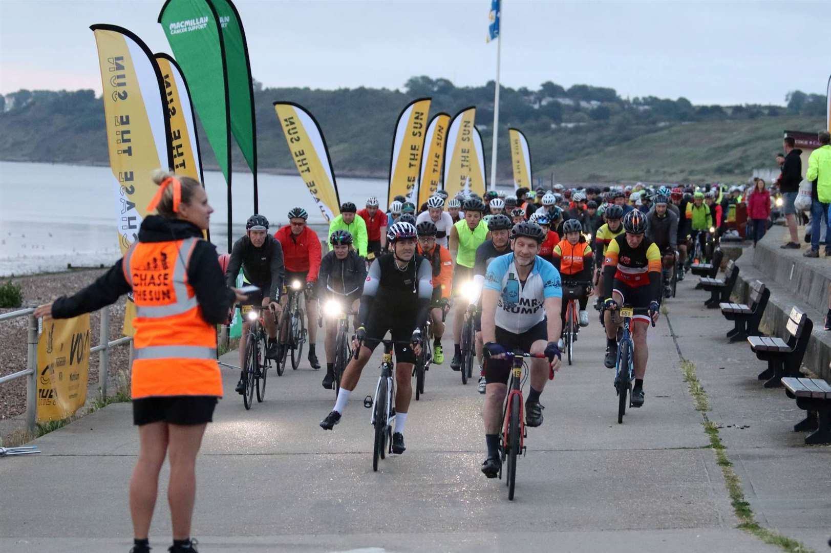 Nine hundred cyclists took part in the annual Chase the Sun bike ride from Minster to Weston-super-Mare. Picture: John Nurden