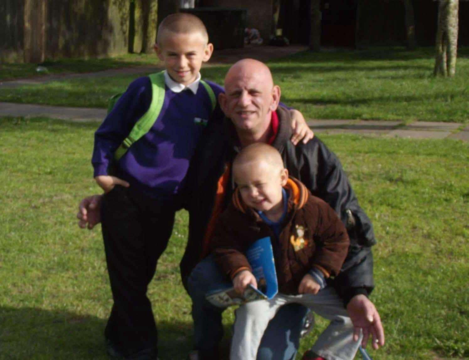 Robert and his sons, Ben and Kieran