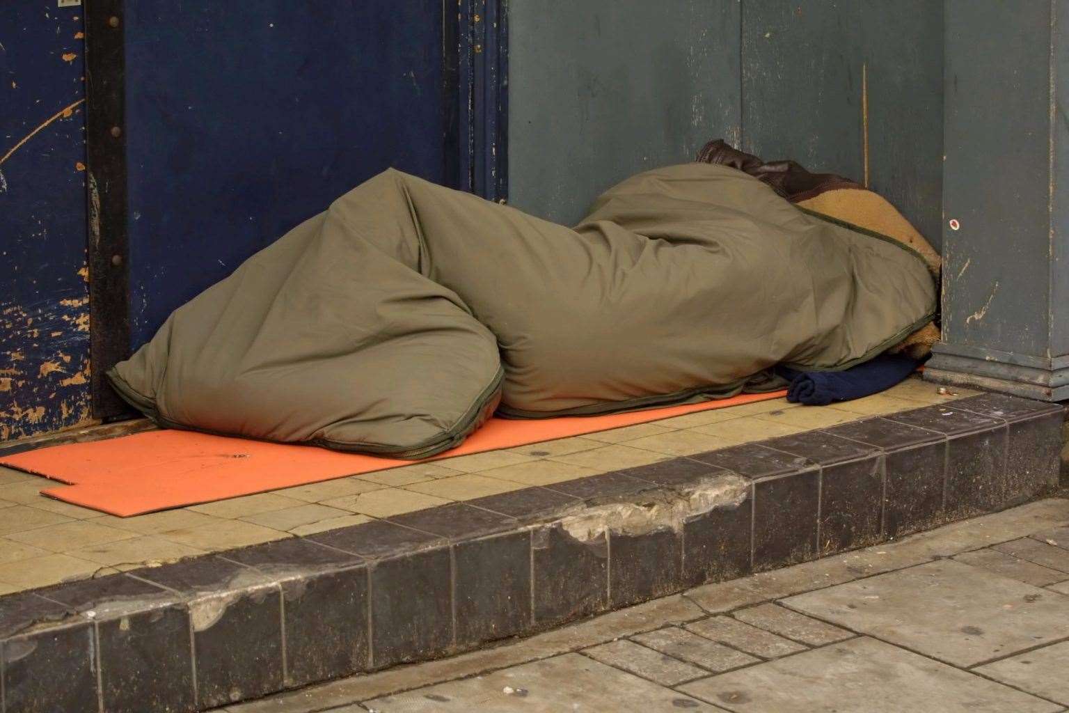 People sleeping rough often have to resort to begging