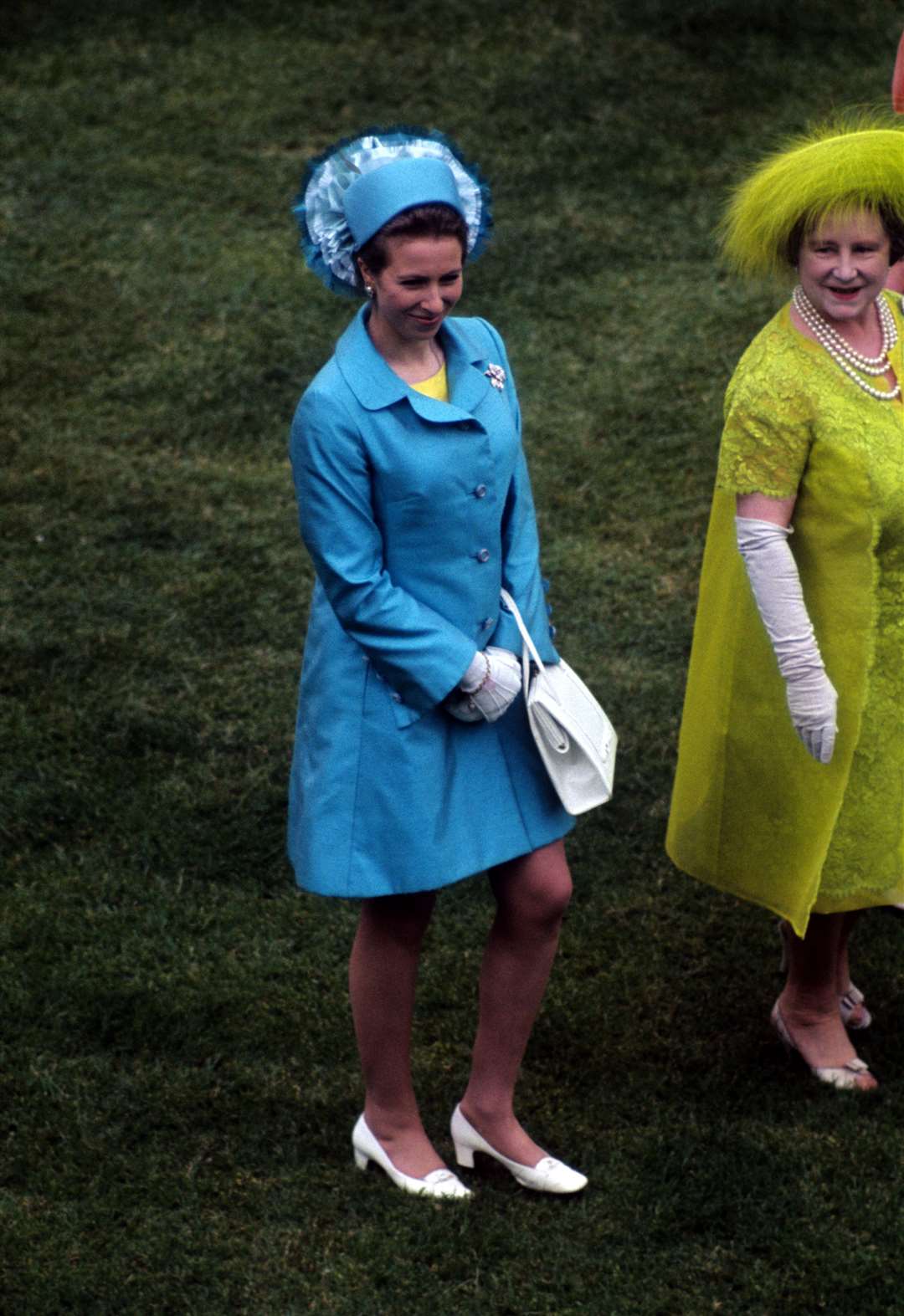 Princess Anne and the Queen Mother in 1969 (PA)