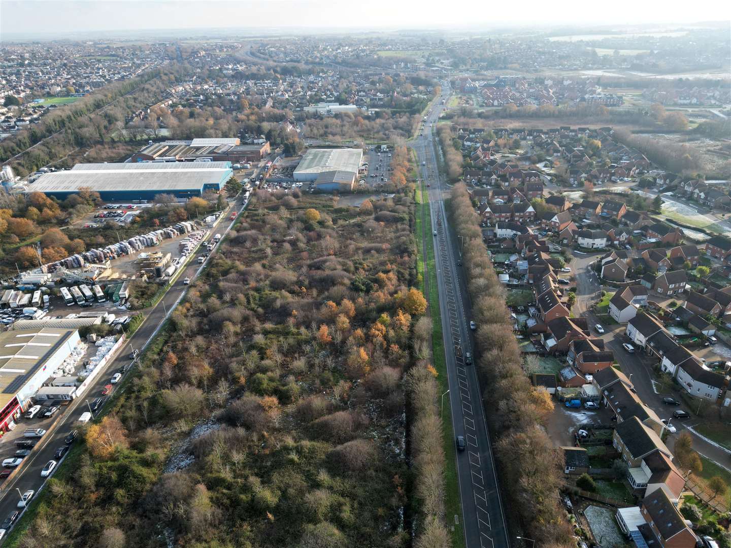 It is feared the Old Thanet Way near Greenhill in Herne Bay, pictured, will become gridlocked. Picture: Barry Goodwin