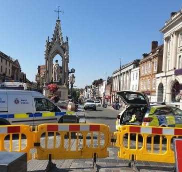 The scene after the killing in Maidstone