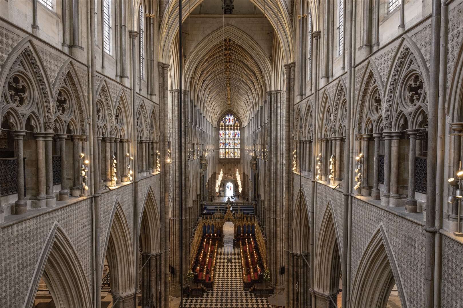 Inside the coronation church – Westminster Abbey (Dan Kitwood/PA)