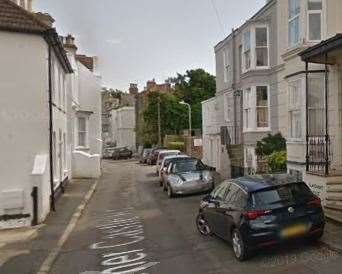 One driver stopped her car in Walmer Castle Road because she thought the loud bang was her tyre bursting. Picture Google Maps