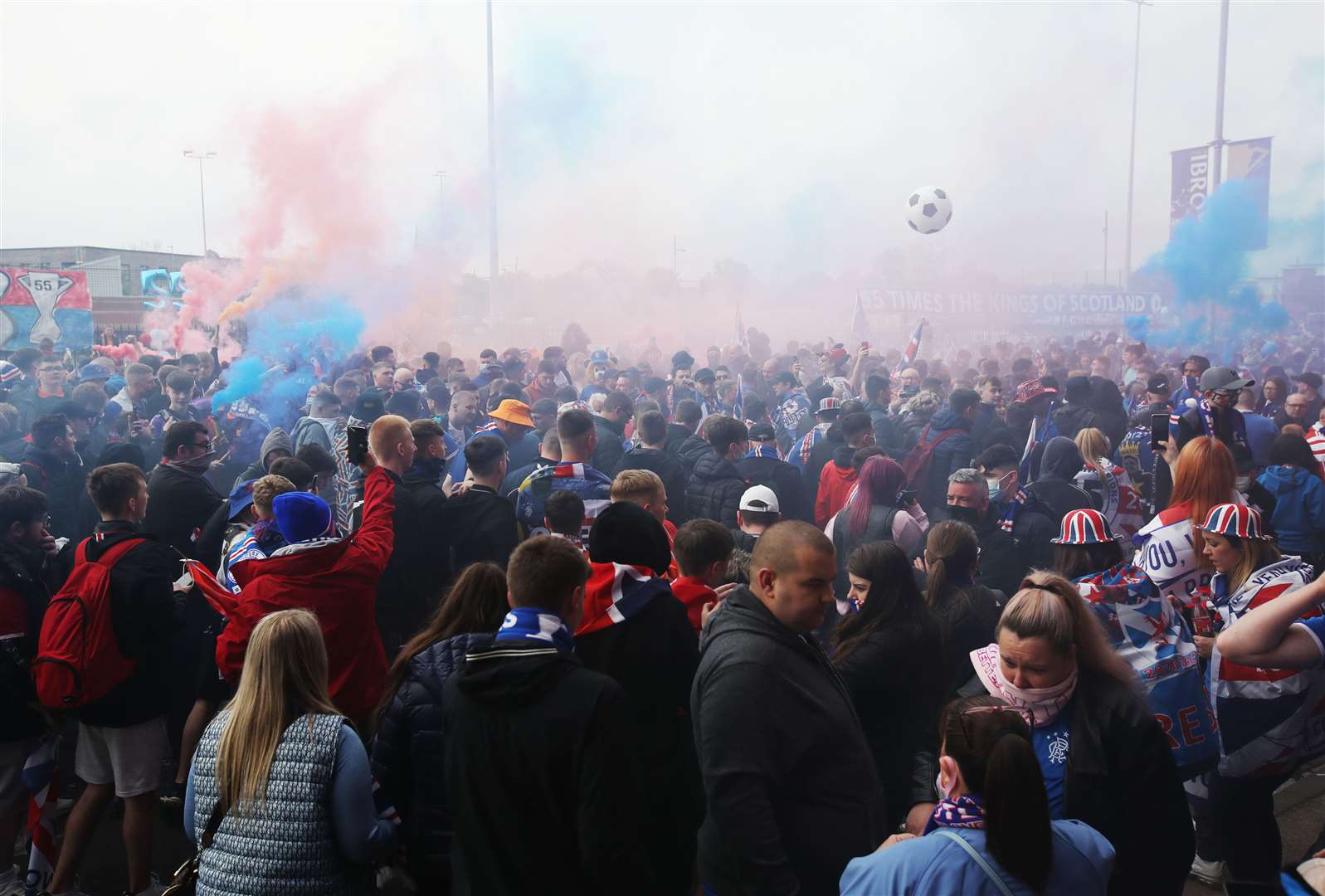 Hundreds of fans are expected to march into the centre of Glasgow (Andrew Milligan/PA)