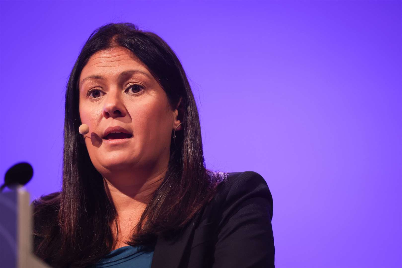 Lisa Nandy said Labour would take the ‘difficult decisions’ on building more homes (James Speakman/PA)